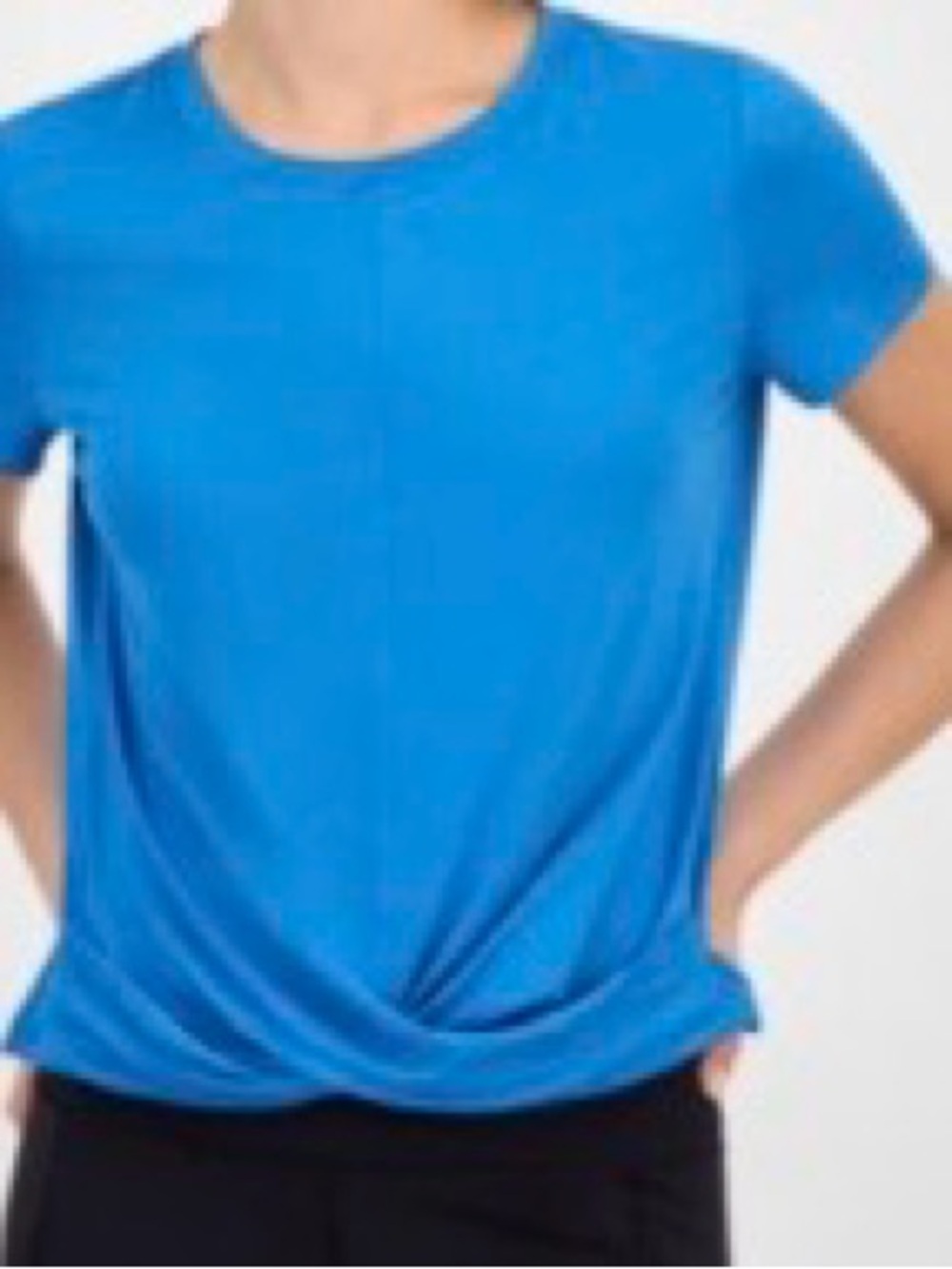 Ideology Women’s Bright Blue Short Sleeve Crew Tee